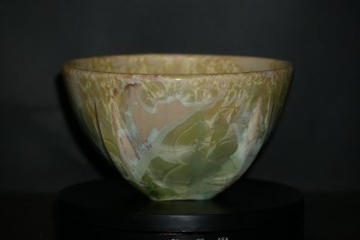 Bol en porcelaine vert citron 7.5 cm