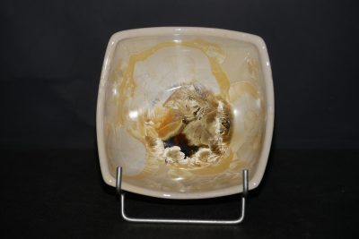 Coupelle en porcelaine jaune soleil