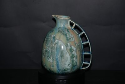 Carafe pichet en porcelaine vert turquoise 1 litre