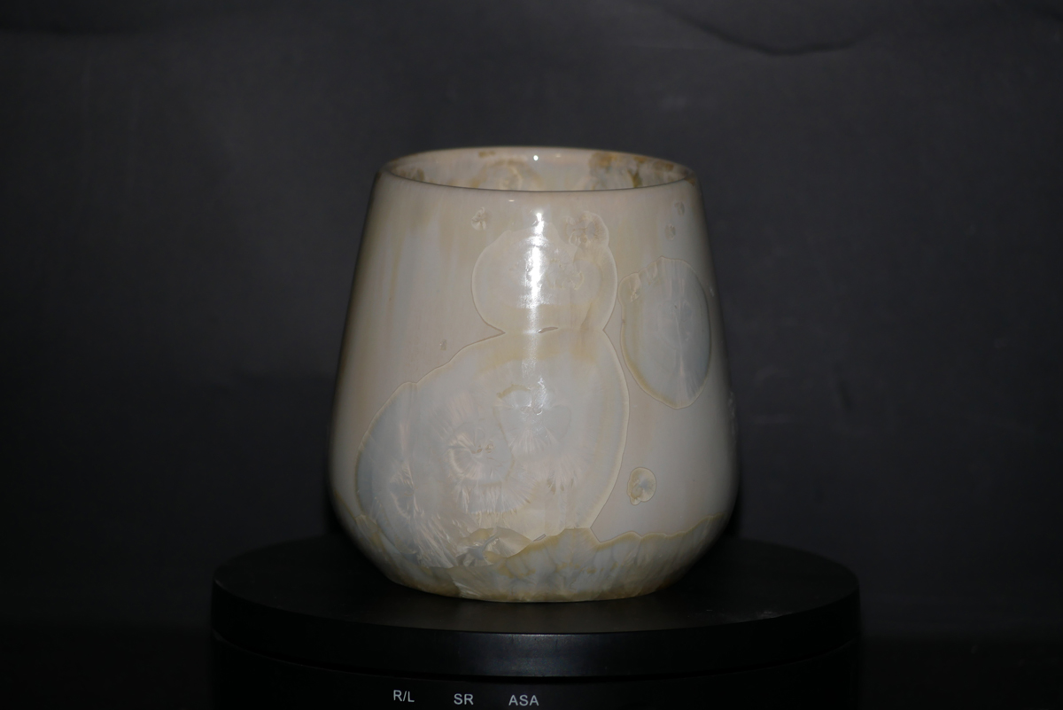 Tasse sans anse porcelaine jaune soleil