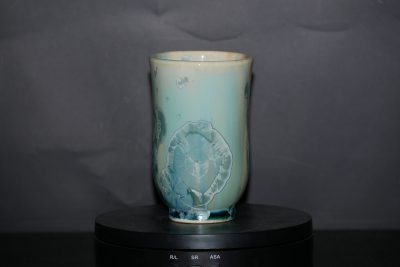 Tasse sans anse en porcelaine turquoise 20cl