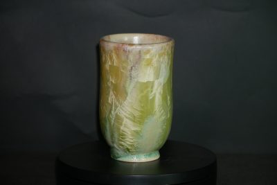 Tasse sans anse en porcelaine vert citron 20cl