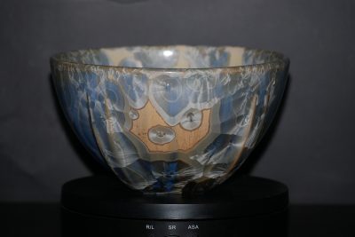 Grand bol en porcelaine gris-bleu 9 cm