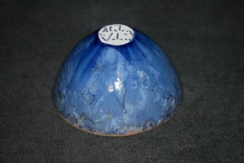 Bol japonais porcelaine bleu mauve taille moyenne