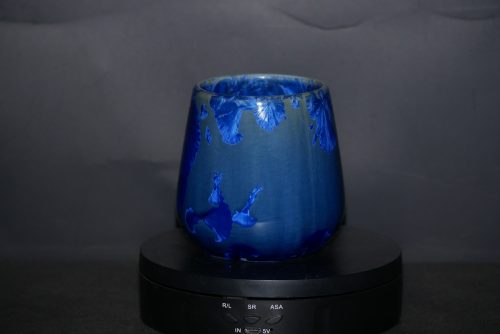 Tasse sans anse porcelaine bleu-nuit 35 cl