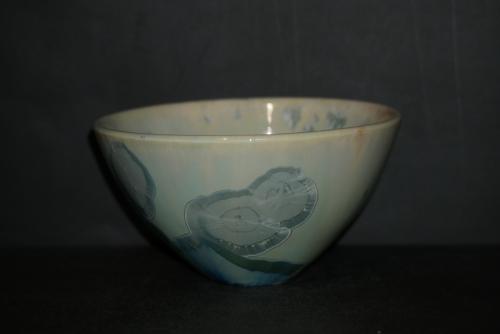 Bol japonais porcelaine vert turquoise taille moyenne