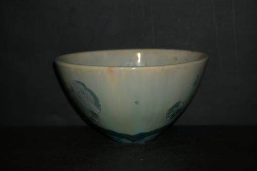 Bol japonais porcelaine vert turquoise taille moyenne