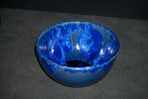 Grand bol en porcelaine bleu électrique