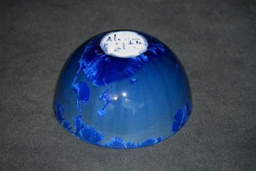 Grand bol en porcelaine bleu électrique