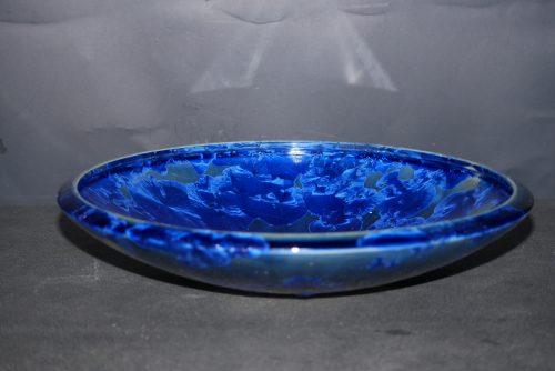 Coupe à fruits en porcelaine bleu nuit