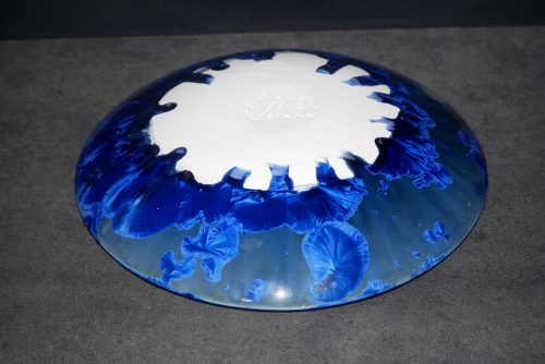 Coupe à fruits en porcelaine bleu nuit