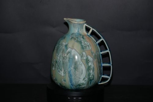Carafe pichet en porcelaine vert turquoise 1 litre