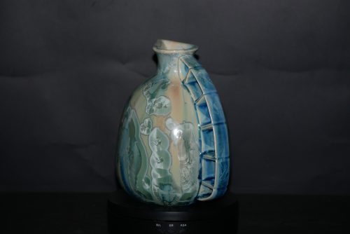 Carafe pichet en porcelaine vert turquoise 1 litre