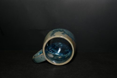 Tasse à café en porcelaine gris bleu