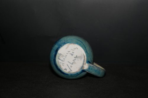 Tasse à café en porcelaine gris bleu