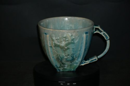 Bol avec anse 50cl vert en porcelaine