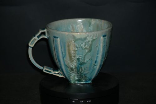 Bol avec anse 50cl vert en porcelaine