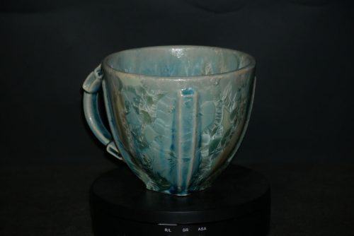 Bol avec anse 50cl vert en porcelaine