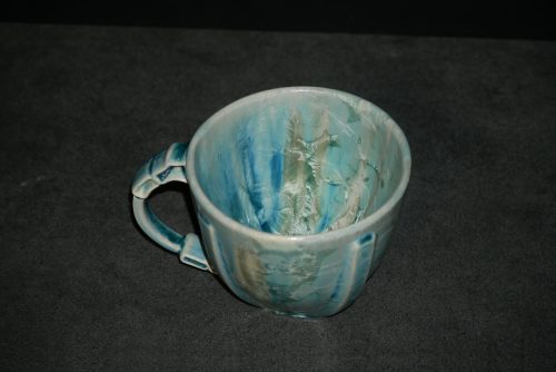 Bol avec anse 50cl vert en porcelaine