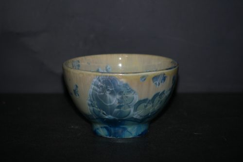 Jeu de 6 bolées en porcelaine vert gris bleu