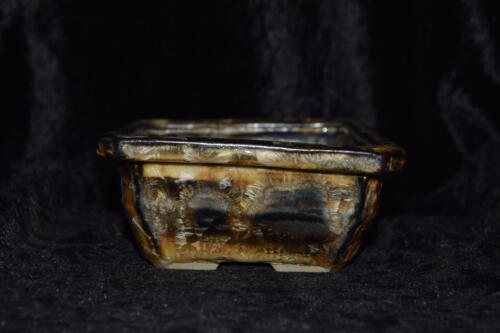 Pot à bonsaï rectangulaire 17 cm en grès