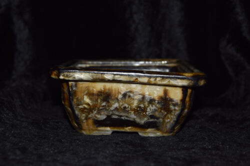 Pot à bonsaï rectangulaire 17 cm en grès