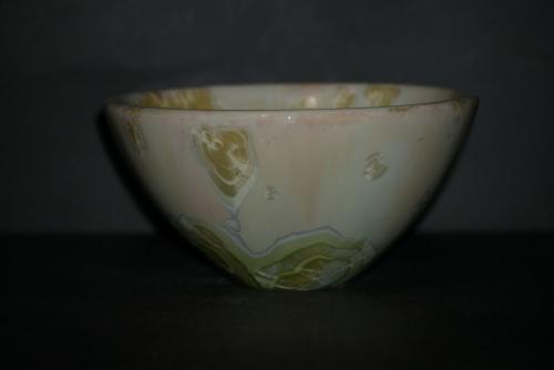Petit bol japonais porcelaine vert citronné