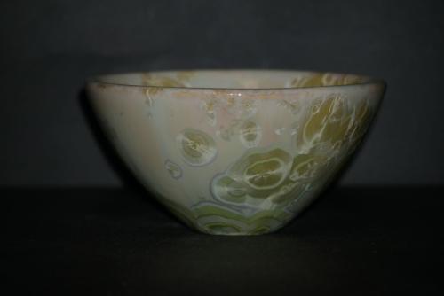 Petit bol japonais porcelaine vert citronné