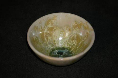 Petit bol japonais porcelaine vert citronné