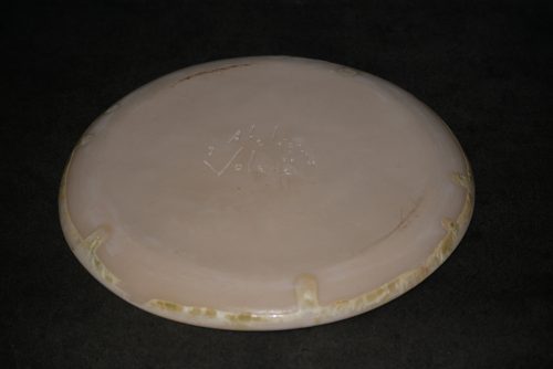 6 assiettes artisanales en gres blanc cristaux jaunes 8 (1) (1) (1)