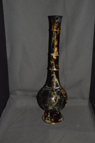 Soliflore en grès noir 40cm