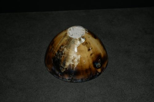 Bol céramique artisanale grès noir forme japonais