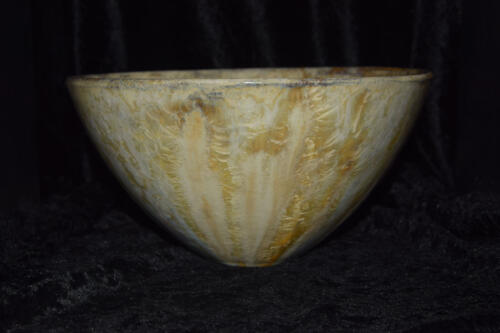 Saladier conique en grès jaune de Naples