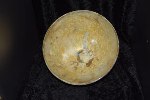 Saladier conique en grès jaune de Naples