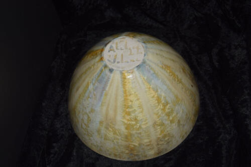 Saladier conique en grès jaune de Naples