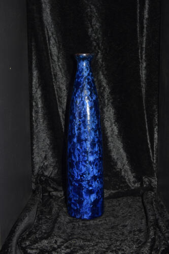 Vase bleu nuit en grès - soliflore