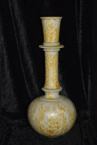 Vase oriental en porcelaine bleu nuit 43 cm