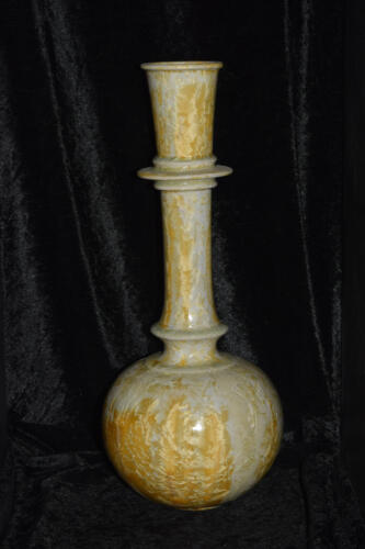 Vase oriental en porcelaine bleu nuit 43 cm