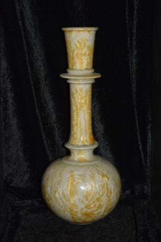 Vase oriental en porcelaine bleu nuit 43 cm