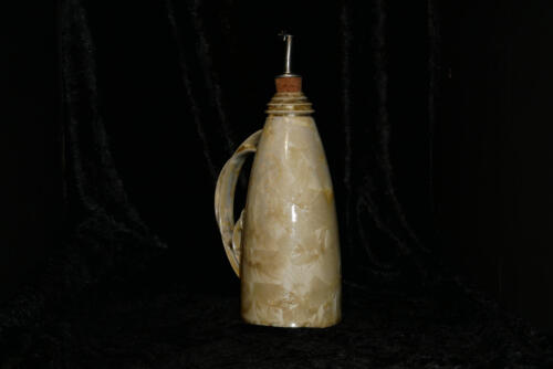 Huilier en porcelaine artisanal jaune soleil