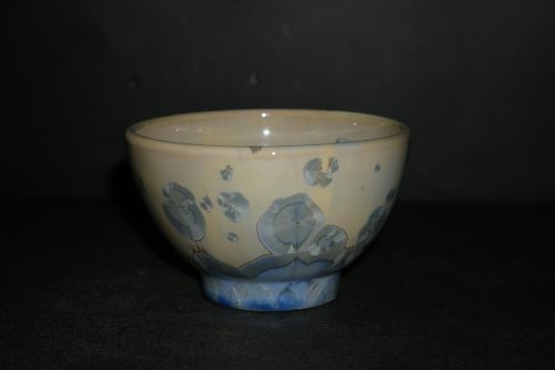 Jeu de 6 bolées en porcelaine gris-bleu