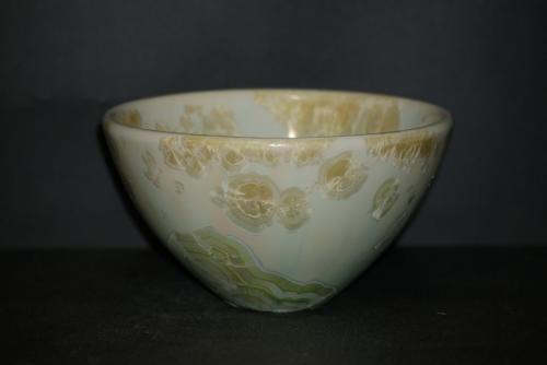 Bol japonais porcelaine vert citron taille moyenne