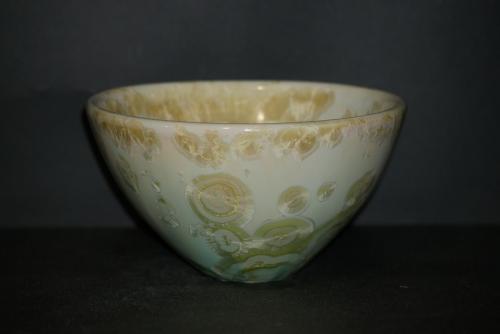 Bol japonais porcelaine vert citron taille moyenne
