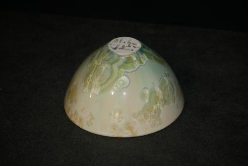 Bol japonais porcelaine vert citron taille moyenne