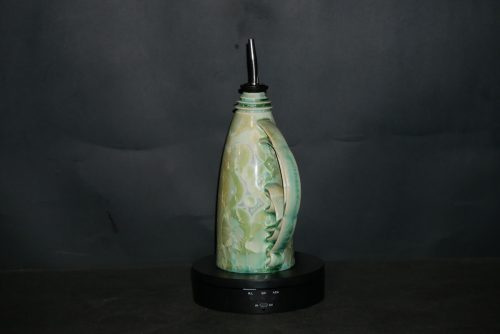 Huilier en porcelaine vert citron