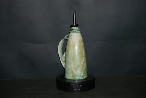 Huilier en porcelaine vert citron