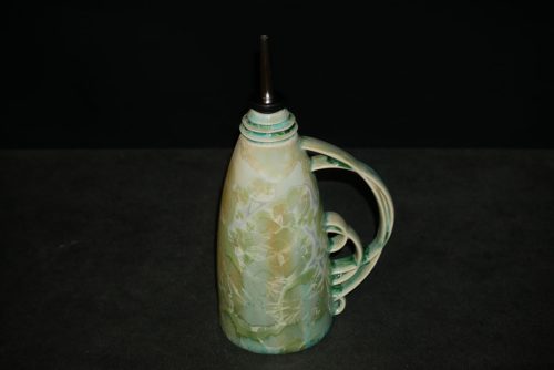 Huilier en porcelaine vert citron