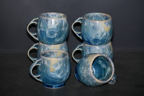 6 Tasses à café Expresso Espresso en porcelaine gris vert