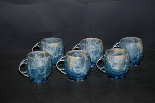 6 Tasses à café Expresso Espresso en porcelaine gris vert