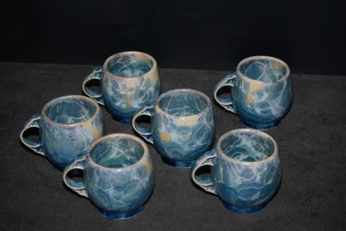 6 Tasses à café Expresso Espresso en porcelaine gris vert